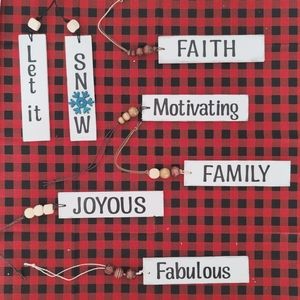 Handmade wood ornaments